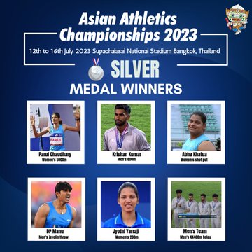 PM congratulates the Indian contingent for winning 27 medals at the 26th Asian Athletics Championship 2023