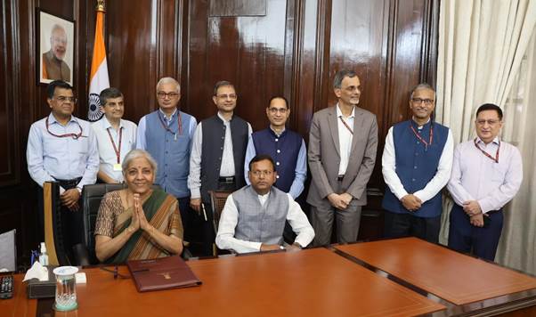 Smt Nirmala Sitharaman takes charge as Union Minister of Finance and Corporate Affairs